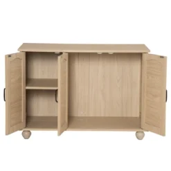 PawHut Cat Litter Box Enclosure Side Table, Cat Washroom Storage With Soft Cushion, PE Rattan, Adjustable Partition, For Indoor Use, Oak -PawHut Store GUEST 6c2ef067 80e4 4e22 af8f 3a7d1cabb250