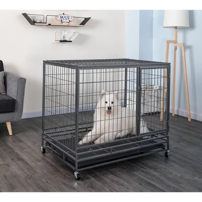 Go Pet Club Heavy Duty Dog Crate 37" Or 43" Long SQ1038 3 Go Pet Club Heavy Duty Dog Crate 37" Or 43" Long SQ1038 - Image 3