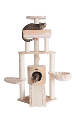 Armarkat Classic Real Wood Cat Tree With Multiple Features, Jackson Galaxy Approved, Four Levels With Rope, Basket, Ramp, Perch, And Condo -PawHut Store GUEST 6d0bfb79 f64a 4e5e 974f 3bb65c2d4d19