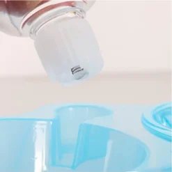 ANYPET Slow Feeder Bowl, Elevated, Double Transparent For Cats, Small Dogs, Pet Automatic Water Feeder With Water Bottle, Blue -PawHut Store GUEST 70350405 6f49 4183 af31 40cccd654133