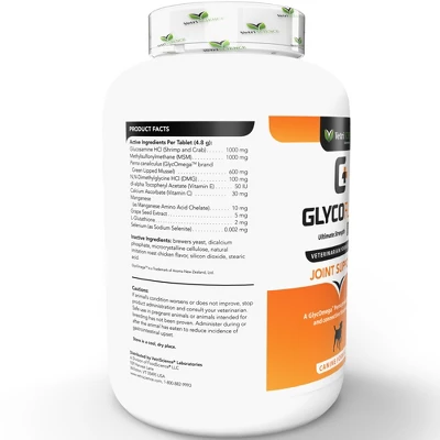 VetriScience Glycoflex 3 Maximum Strength Hip And Joint Supplement With Glucosamine For Dogs, Chicken Flavor, 120 Chews 2 VetriScience Glycoflex 3 Maximum Strength Hip And Joint Supplement With Glucosamine For Dogs, Chicken Flavor, 120 Chews - Image 2