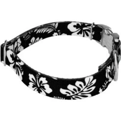 Country Brook Petz Premium Black Hawaiian Dog Collar And Leash -PawHut Store GUEST 71fe4bbd 8ef3 400d b3f0 fa1b2fd956a9