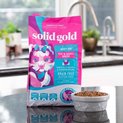 Solid Gold Mighty Mini Toy & Small Breed All Ages Dry Dog Food With Chicken & Pumpkin Flavor - 4lbs 4 Solid Gold Mighty Mini Toy & Small Breed All Ages Dry Dog Food With Chicken & Pumpkin Flavor - 4lbs - Image 4