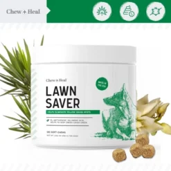 Chew + Heal Lawn Saver, Dog Supplement, Reduces Yellow Spots And Burns On Grass From Urine - 120 Delicious Chews -PawHut Store GUEST 73f69220 f9ab 4a83 8bfa d362ce58f066