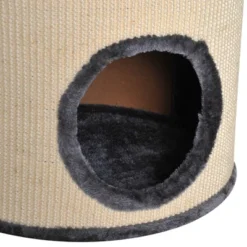 PawHut 28" Cat Condo 3-Story Cat House, Barrel-Shaped Cat Tree With Sisal Scratching Surface For Indoor Cats, Gray 6 PawHut 28" Cat Condo 3-Story Cat House, Barrel-Shaped Cat Tree With Sisal Scratching Surface For Indoor Cats, Gray -PawHut Store GUEST 74b0255f 66a7 4346 9fc5 ee3a6925cdc3