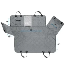 PAWBEE Dog Car Seat Covers - Nonslip Scratchproof Dog Car Seat Cover For Pets - Waterproof Pet Hammock With Front Mesh Window For Car, SUV, Truck