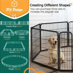 Yaheetech 24"H 16-Panel Large Dog Playpen For Outdoor Indoor 11 Yaheetech 24"H 16-Panel Large Dog Playpen For Outdoor Indoor -PawHut Store GUEST 75f16c1f 2f48 4f73 b87c 4f8c5a221fd5