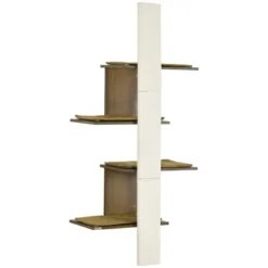 PawHut Wall-Mounted Cat Tree With Scratching Post & Soft Cushions, Modern Cat Tree With Cat Shelves, Wooden Cat Tower Kitty Playground -PawHut Store GUEST 761c04c0 4df3 4daa a4cf 0e7bec82a531