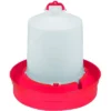Little Giant DBW2 Deep Base Automatic Poultry Waterer Dispenser For Chickens & Birds, Red, 2 Gallon