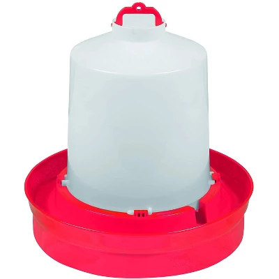 Little Giant DBW2 Deep Base Automatic Poultry Waterer Dispenser For Chickens & Birds, Red, 2 Gallon 1 Little Giant DBW2 Deep Base Automatic Poultry Waterer Dispenser For Chickens & Birds, Red, 2 Gallon