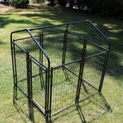 Lucky Dog 60548 4' X 4' X 4.3' Uptown Welded Secure Wire Outdoor Pet Dog Kennel Playpen Crate Kennel - Black 9 Lucky Dog 60548 4' X 4' X 4.3' Uptown Welded Secure Wire Outdoor Pet Dog Kennel Playpen Crate Kennel - Black -PawHut Store GUEST 772de6fe 1030 4384 a727 ebb0f69addf9