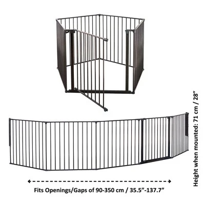Scandinavian Pet Design Pet Flex System Wall Mounted At Home Dog Gate For Fireplaces, Wide And Irregular Door Openings, And Staircases 3 Scandinavian Pet Design Pet Flex System Wall Mounted At Home Dog Gate For Fireplaces, Wide And Irregular Door Openings, And Staircases - Image 3