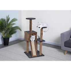 Go Pet Club 44" Kitten Cat Tree With Scratching Board F709 -PawHut Store GUEST 77900480 9fc8 47ff b6cd ad174ba1e8ca