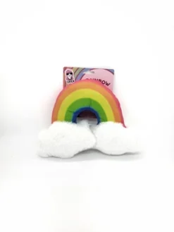 American Pet Supplies Magical Rainbow Plush Dog Chew Toy With Crinkles And Squeakers