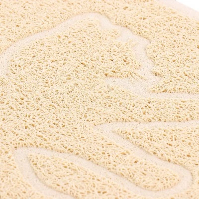 Gibson Everyday Pet Elements 18.5 X 13.78 Inch Cat Silhouette Placemat In Tan 2 Gibson Everyday Pet Elements 18.5 X 13.78 Inch Cat Silhouette Placemat In Tan - Image 2