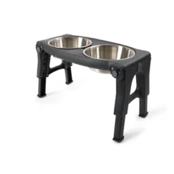 Dexas Adjustable Height Stainless Steel Dog Bowl -PawHut Store GUEST 7913d323 5769 40b0 8d1f cbb827759017
