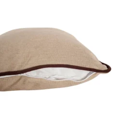 Winn + Willow Cuddler Piping Dog And Cat Bed - S - Beige And Chocolate -PawHut Store GUEST 79e836e5 9bcc 4a19 a5f1 db1440cb4272