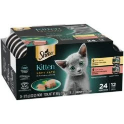 Sheba Kitten Soft Pate Perfect Portions Wet Cat Food With Salmon & Chicken Flavor - 31.7oz/12ct -PawHut Store GUEST 7d9e96d5 f473 468b a339 06dfdebc7e4a