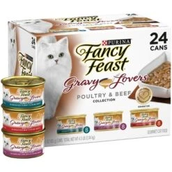 Purina Fancy Feast Gravy Lovers Poultry With Chicken And Turkey & Beef Collection Gourmet Wet Cat Food - 3oz/24ct Variety Pack 8 Purina Fancy Feast Gravy Lovers Poultry With Chicken And Turkey & Beef Collection Gourmet Wet Cat Food - 3oz/24ct Variety Pack -PawHut Store GUEST 7ef18120 2af4 44ae 9198 08340a32a6f6