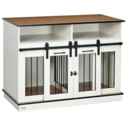 PawHut Dog Crate Furniture For Large Dogs, Double Dog Kennel For Small Dogs With Shelves, Sliding Doors 15 PawHut Dog Crate Furniture For Large Dogs, Double Dog Kennel For Small Dogs With Shelves, Sliding Doors -PawHut Store GUEST 80599f58 4ec0 4a58 93d6 d2f6b427db65