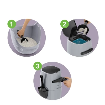 Litter Genie Ultimate Cat Litter Disposal System, Pail With Refill And Scoop 4 Litter Genie Ultimate Cat Litter Disposal System, Pail With Refill And Scoop - Image 4