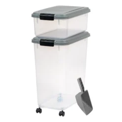 IRIS USA 3-Piece Airtight Food Storage Container Combo With Scoop -PawHut Store GUEST 82fb2c04 58f2 4c94 9a64 e31525ff0359