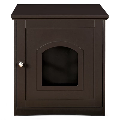 Costway Cat House Side Table Nightstand Puppy Pet Home Litter Box Enclosure 8 Costway Cat House Side Table Nightstand Puppy Pet Home Litter Box Enclosure - Image 8