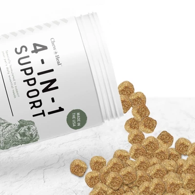 Chew + Heal 4-in-1 Support Multivitamin, Dog Vitamin, Contains Probiotics & Numerous Vitamins - 120 Delicious Chews 2 Chew + Heal 4-in-1 Support Multivitamin, Dog Vitamin, Contains Probiotics & Numerous Vitamins - 120 Delicious Chews - Image 2