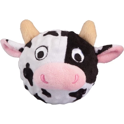 Fabdog Cow Faball Squeaky Dog Toy (Medium) 1 Fabdog Cow Faball Squeaky Dog Toy (Medium)