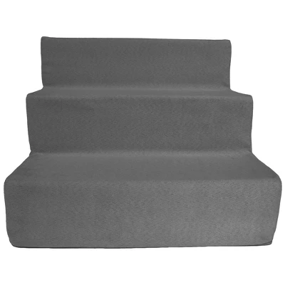Precious Tails High Density Foam Steps Dog Stairs - Gray 7 Precious Tails High Density Foam Steps Dog Stairs - Gray - Image 7