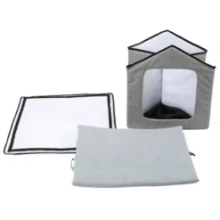 Pet Life Hush Puppy Electronic Heating And Cooling Smart Collapsible Dog And Cat House - Gray 13 Pet Life Hush Puppy Electronic Heating And Cooling Smart Collapsible Dog And Cat House - Gray -PawHut Store GUEST 891b01aa 0d50 4459 bebd aee26d0c007b