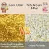PETTIME Tofu & Corn Litter (Large 12lb X 3bags, Corn)