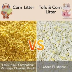 PETTIME Tofu & Corn Litter (Small 5.5lb X 6bags, Corn)