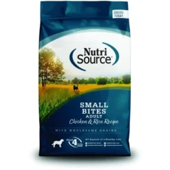 NutriSource Small Bites Adult Chicken & Rice Dry Dog Food - 15LB