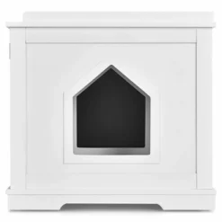 Costway Cat Litter Box Cabinet Furniture Cat Washroom Storage Bench -PawHut Store GUEST 8db44cd3 60e9 4ce4 9f85 1fb368cca755