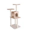 GleePet GP78571 57-Inch Real Wood Cat Tree With Two-Door House Condo