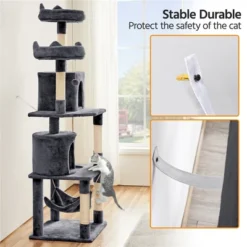 Yaheetech 70.5" H Multi Level Cat Tower Kitten Condo -PawHut Store GUEST 8eb45fea 0c98 4feb 8fbc 814c07a5a0f8