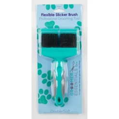 Groomer Essentials Flexible Slicker Brush - Double/Soft