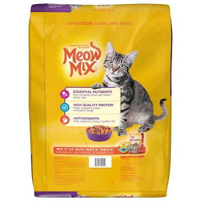 Meow Mix Original Choice With Flavors Of Chicken, Turkey & Salmon Adult Complete & Balanced Dry Cat Food 1 Meow Mix Original Choice With Flavors Of Chicken, Turkey & Salmon Adult Complete & Balanced Dry Cat Food