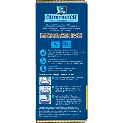 Fresh Step Outstretch Febreze Scented Cat Litter - 19lbs 7 Fresh Step Outstretch Febreze Scented Cat Litter - 19lbs - Image 7
