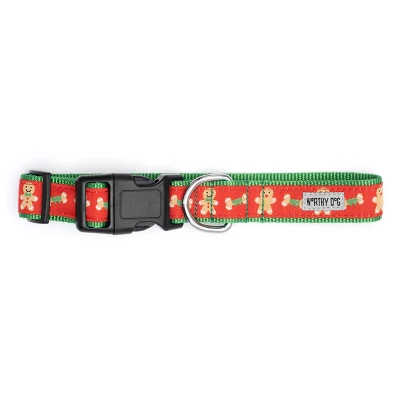 The Worthy Dog Gingerbread Bones Adjustable Dog Collar 2 The Worthy Dog Gingerbread Bones Adjustable Dog Collar - Image 2