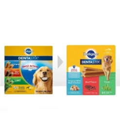 Pedigree Dentastix Chicken, Beef, And Peppermint Flavor Adult Large Breed Dental Dog Treats - 2.73lbs -PawHut Store GUEST 967ecfff 6a78 4733 b9ad 8d45e582e3f7