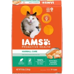 IAMS Proactive Health Hairball Care With Chicken & Salmon Adult Premium Dry Cat Food -PawHut Store GUEST 972da5f4 1824 4a5c 9dba 0332daf7eaf0