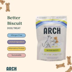 Arch Pet Food Better Biscuit: Allergen-Free, Healthier Ingredients, 6oz Bag Of Dog Treats