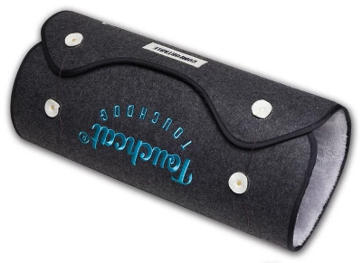 Touchcat Lamaste Travel Reversible Designer Embroidered Pet Dog Cat Bed Mat Black-Small 2 Touchcat Lamaste Travel Reversible Designer Embroidered Pet Dog Cat Bed Mat Black-Small - Image 2