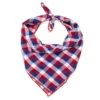 The Worthy Dog Check Pattern Classic Square Tie-On Bandana