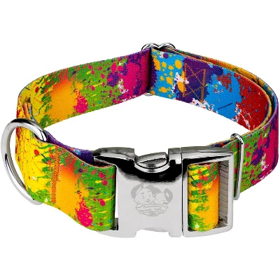 Country Brook Petz 1 1/2 Inch Premium Paint Splatter Dog Collar 4 Country Brook Petz 1 1/2 Inch Premium Paint Splatter Dog Collar - Image 4
