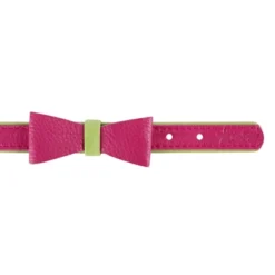 PoisePup – Luxury Pet Dog Bow Tie – Soft Premium Leather Bowtie For Small And Large Dogs - Candy Swirl