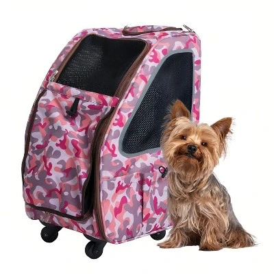 Petique Pet Carrier, Dog Carrier For Small Size Pets, 5-in-1 Ventilated Carrier Bag For Cats & Dogs 4 Petique Pet Carrier, Dog Carrier For Small Size Pets, 5-in-1 Ventilated Carrier Bag For Cats & Dogs - Image 4