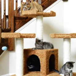 Armarkat 74" Multi-Level Real Wood Cat Tree Large Cat Play Furniture With ScratchhIng Posts, Large Platform, Beige/Brown 11 Armarkat 74" Multi-Level Real Wood Cat Tree Large Cat Play Furniture With ScratchhIng Posts, Large Platform, Beige/Brown -PawHut Store GUEST 9b883e29 83eb 454a 9004 a2e848401989